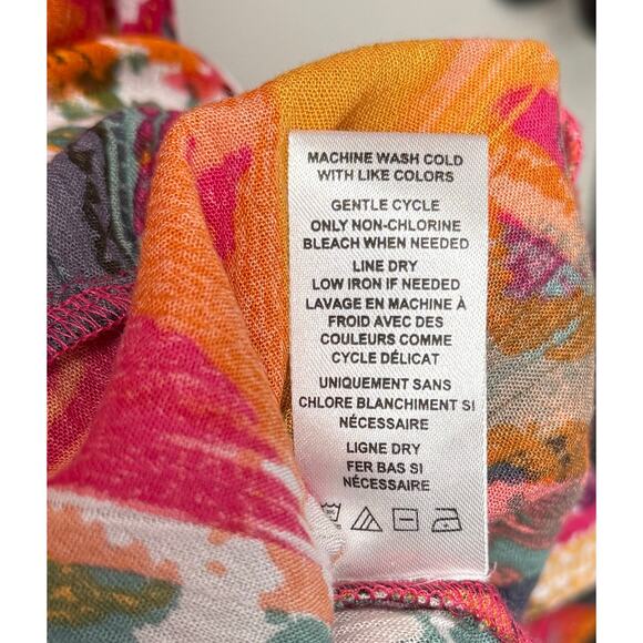 Coldwater Creek Boho Maxi Dress Ikat Patchwork Viscose M Pockets Button Closure - Picture 6 of 11